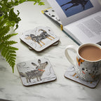Ulster Weavers Dog Days Coasters - 4 Pack One Size in Grey - Flemings Department Store