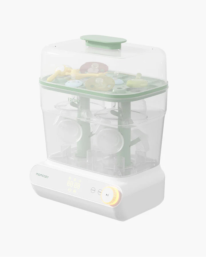 Momcozy Fast Bottle Sterilizer and Dryer – 3 Layer Bottle Steriliser