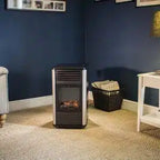 Sahara Manhattan Gas Heater – 3.4kW Portable Indoor Flame Effect