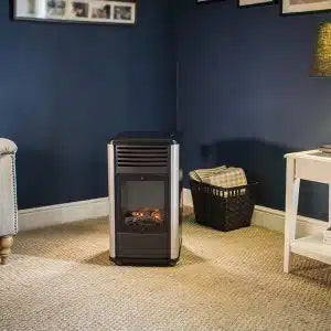 Sahara Manhattan Gas Heater – 3.4kW Portable Indoor Flame Effect