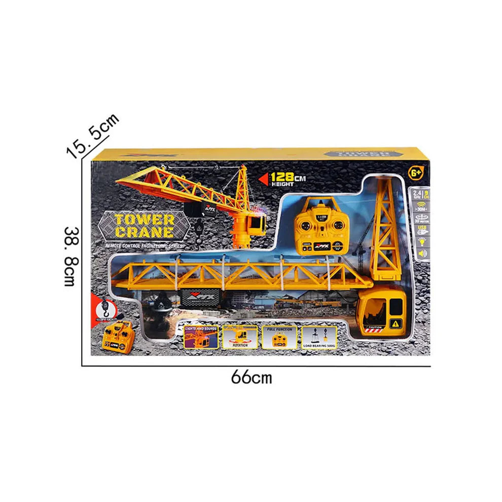 ZMX Engineering Tower Crane Toy with Remote Control