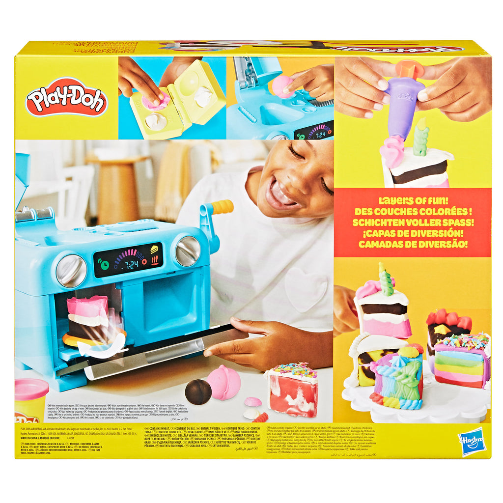 Play-Doh Super Slice Cake Playset – Toy Oven with 11 Tubs of Play-Doh