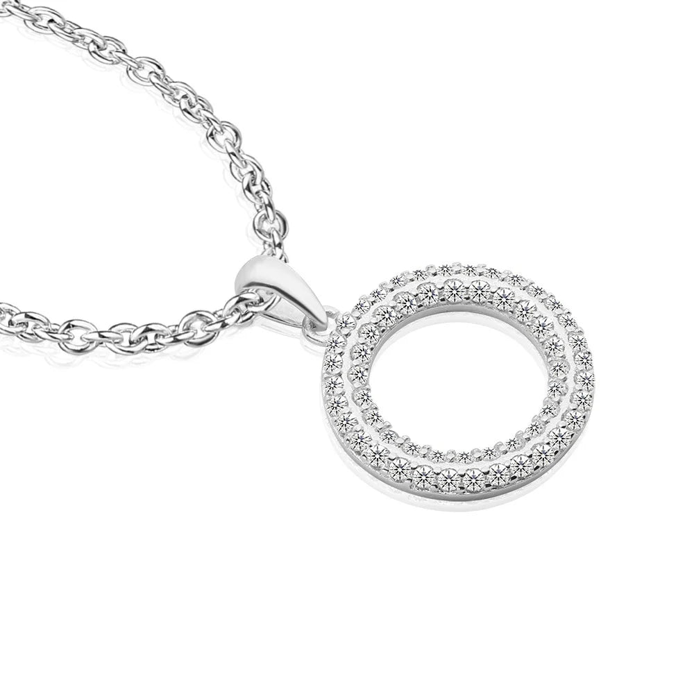 Newbridge Silverware Multi-Stone Circle Pendant | Flemings Monaghan