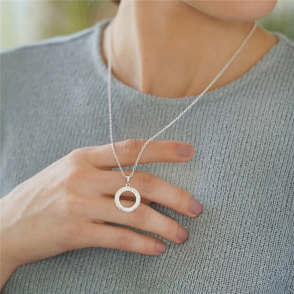 Newbridge Silverware Multi-Stone Circle Pendant | Flemings Monaghan