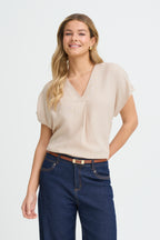 Fransa FRJETT Blouse - Undyed Cream