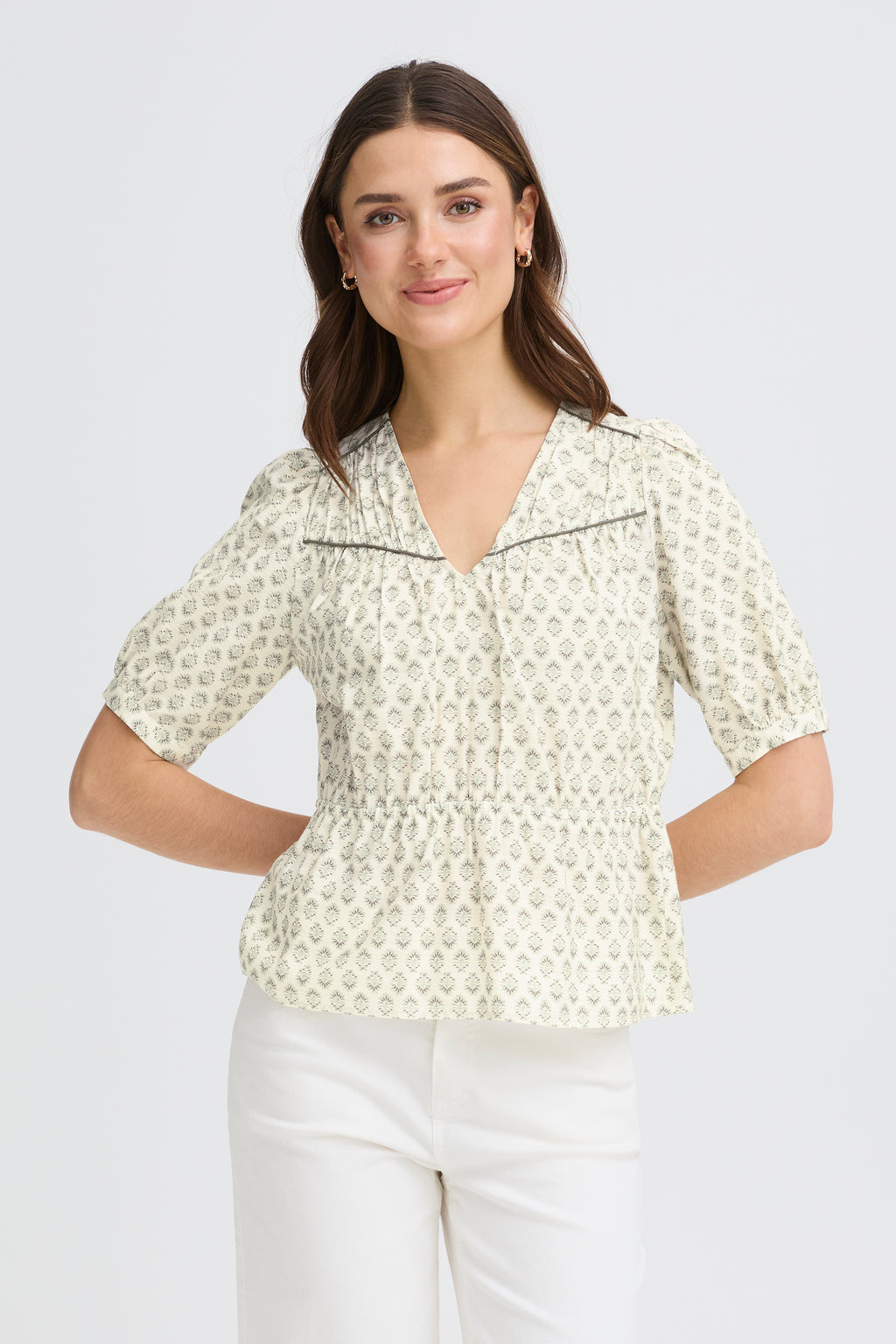Fransa FRHITA Blouse - Whisper Sage Wild Loom