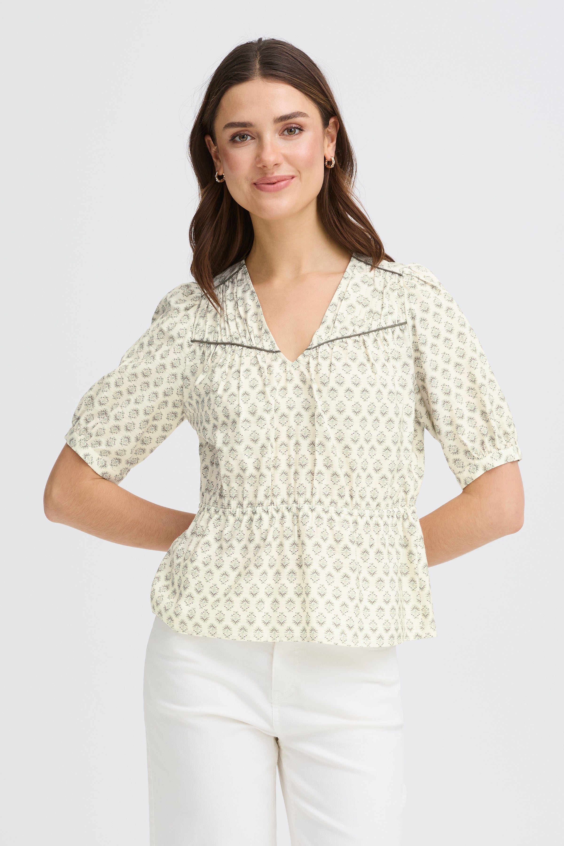 Fransa FRHITA Blouse - Whisper Sage Wild Loom