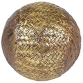 GOLD BRAIDED BALL 13cm - Flemings Department Store