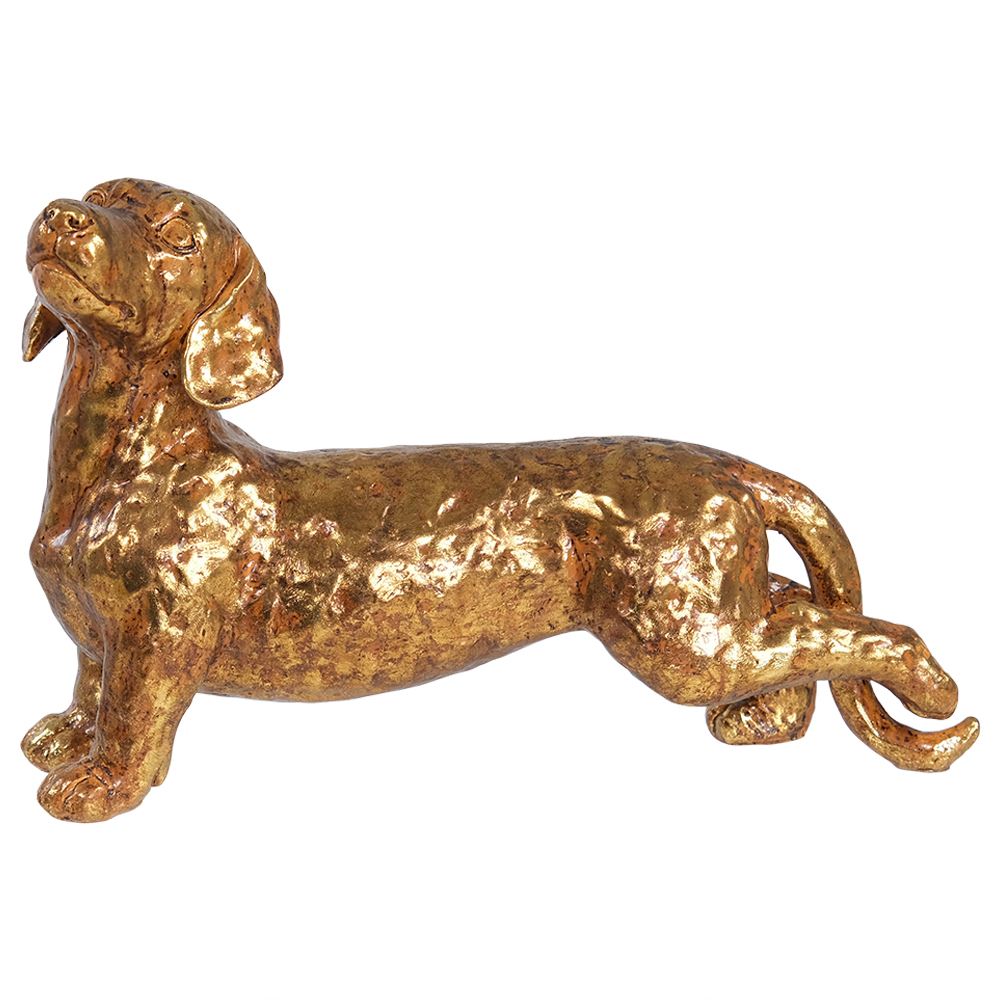 GOLD DOG 33X11X22CM - Flemings Department Store