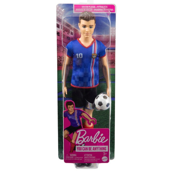 BARBIE YOU CAN BE ANYTHING KEN DOLL SOCCER PLAYER - Flemings Department Store