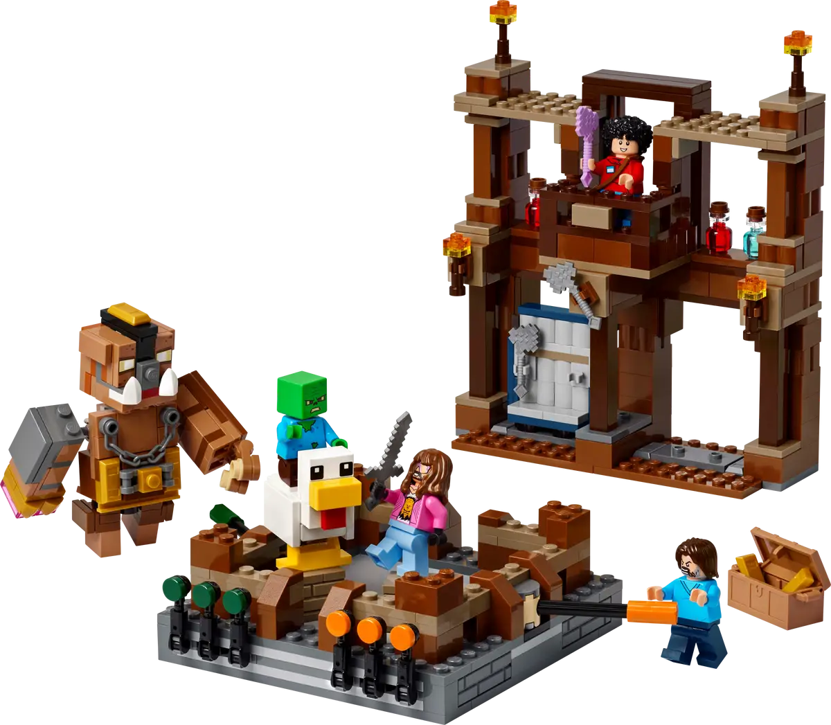 LEGO® Minecraft Woodland Mansion Fighting Ring (21272) – Battle Set