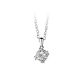 Newbridge Silverware Square Clear Stone Pendant | Flemings Monaghan