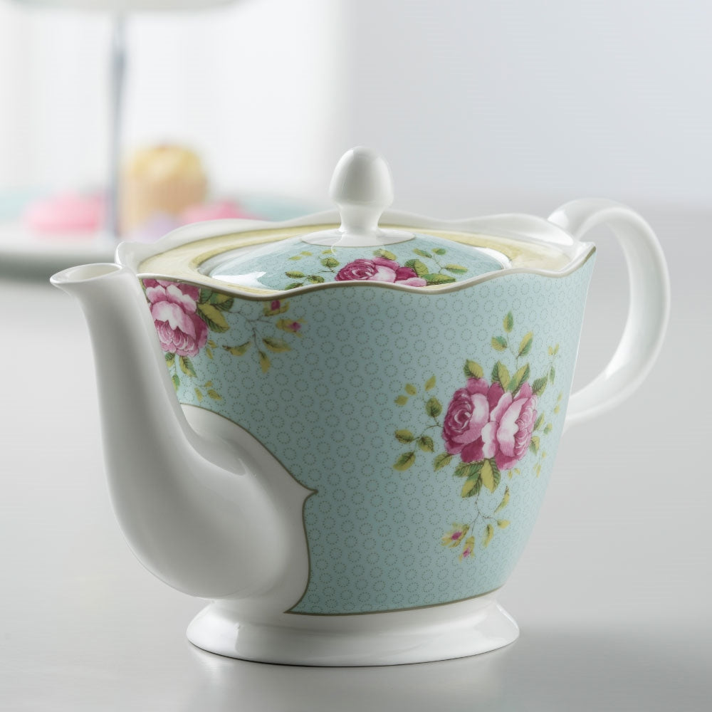 Aynsley Archive Rose Teapot alternate view