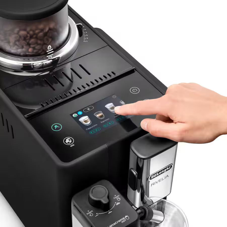 Rivelia Bean to Cup Coffee Machine – Onyx Black | Bean Switch & LatteCrema Tech