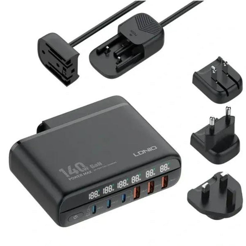 LDNIO A6140C 140W GaN 6-Port Desktop Charging Station – product image