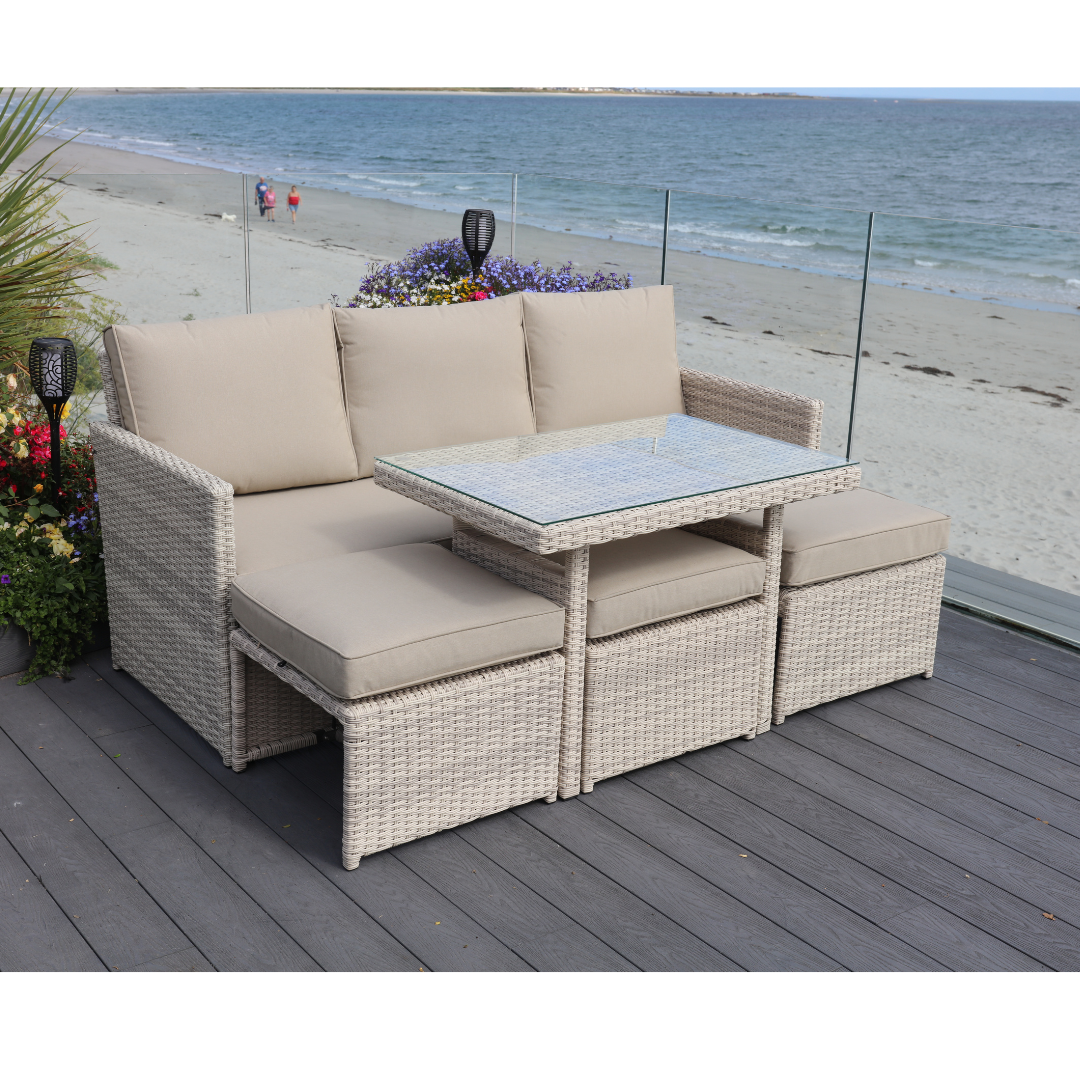 Alicante 5-piece Corner Set (Cream)