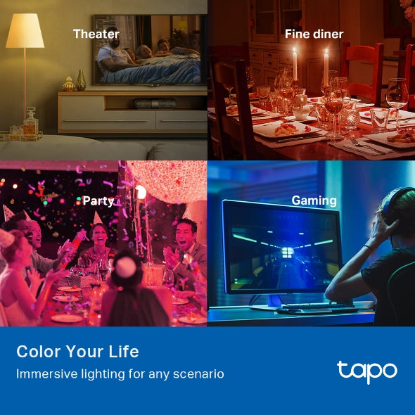 Tapo L530B Smart Wi-Fi Light Bulb – Multicolour, Alexa Compatible