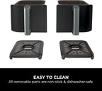 Ninja Foodi 4-in-1 Dual Zone Air Fryer 7.6L AF200UK – 2 Drawers