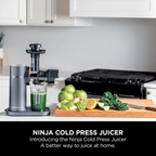 Ninja Cold Press Juicer JC151UK – Anti-Clog Quiet Juicing Tech