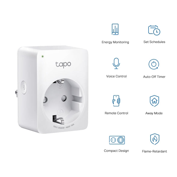 Tapo P110 Smart Wi-Fi Plug – Mini Socket with Energy Monitoring