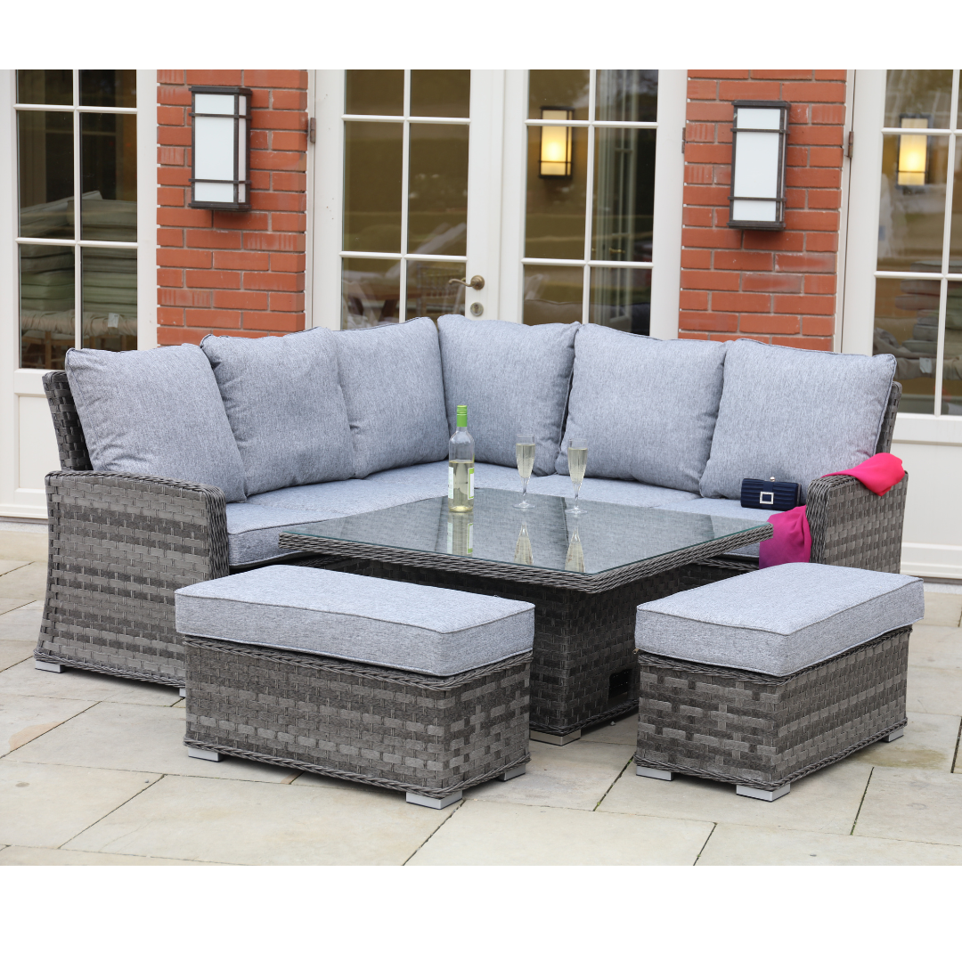 Amalfi Corner Set w/ adjustable table (SML)