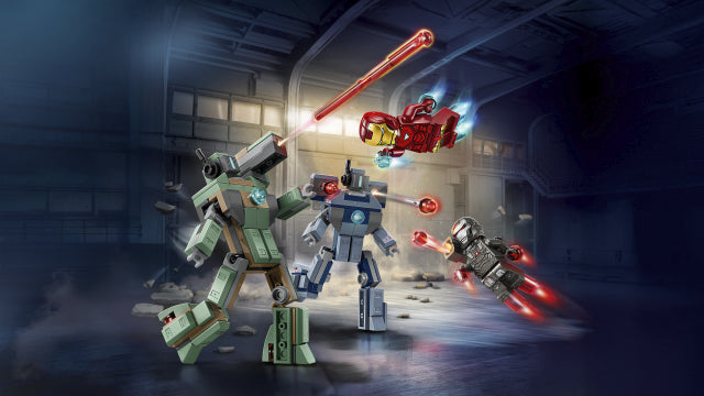 LEGO Iron Man & War Machine vs. Hammer Drones 76320