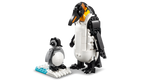 Two LEGO penguins on a white background