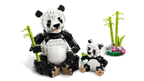 LEGO panda set with two pandas and bamboo on a white background