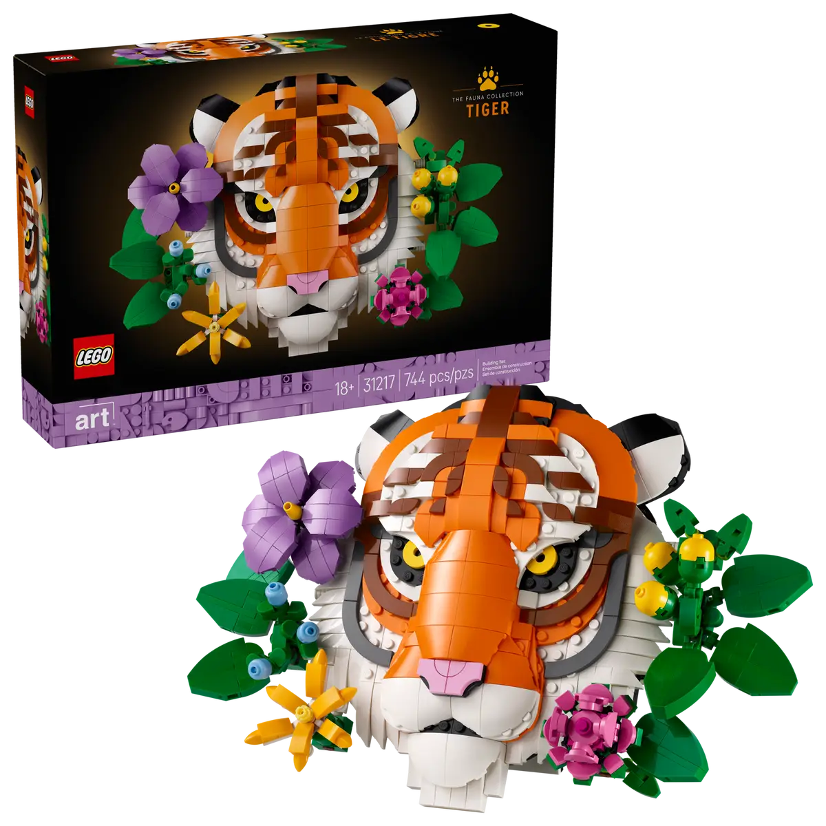 LEGO Art The Fauna Collection – Tiger 31217 Wall Décor