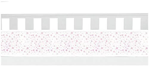 BreathableBaby Mesh Cot Liner – Twinkle Pink | 4-Sided Classic Mesh