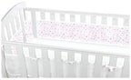 BreathableBaby Mesh Cot Liner – Twinkle Pink | 4-Sided Classic Mesh