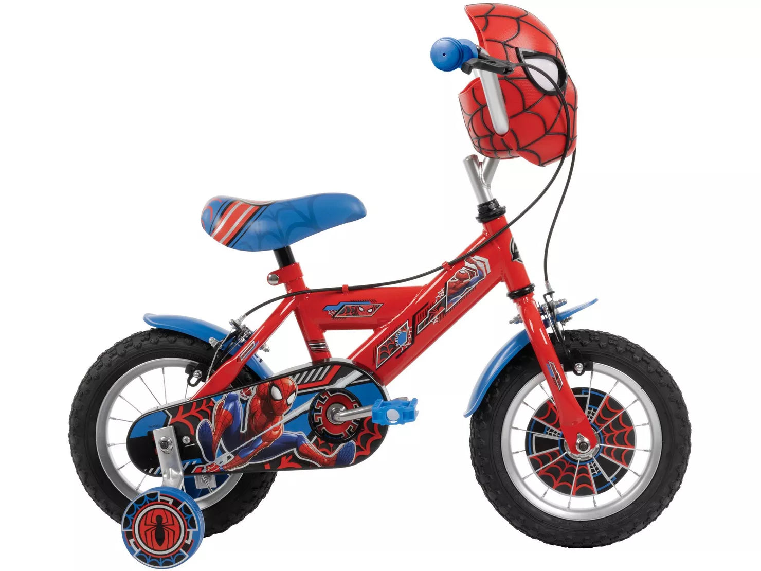 Huffy Spider-Man Kids Bike 12” – Lights, Sounds & Stabilisers