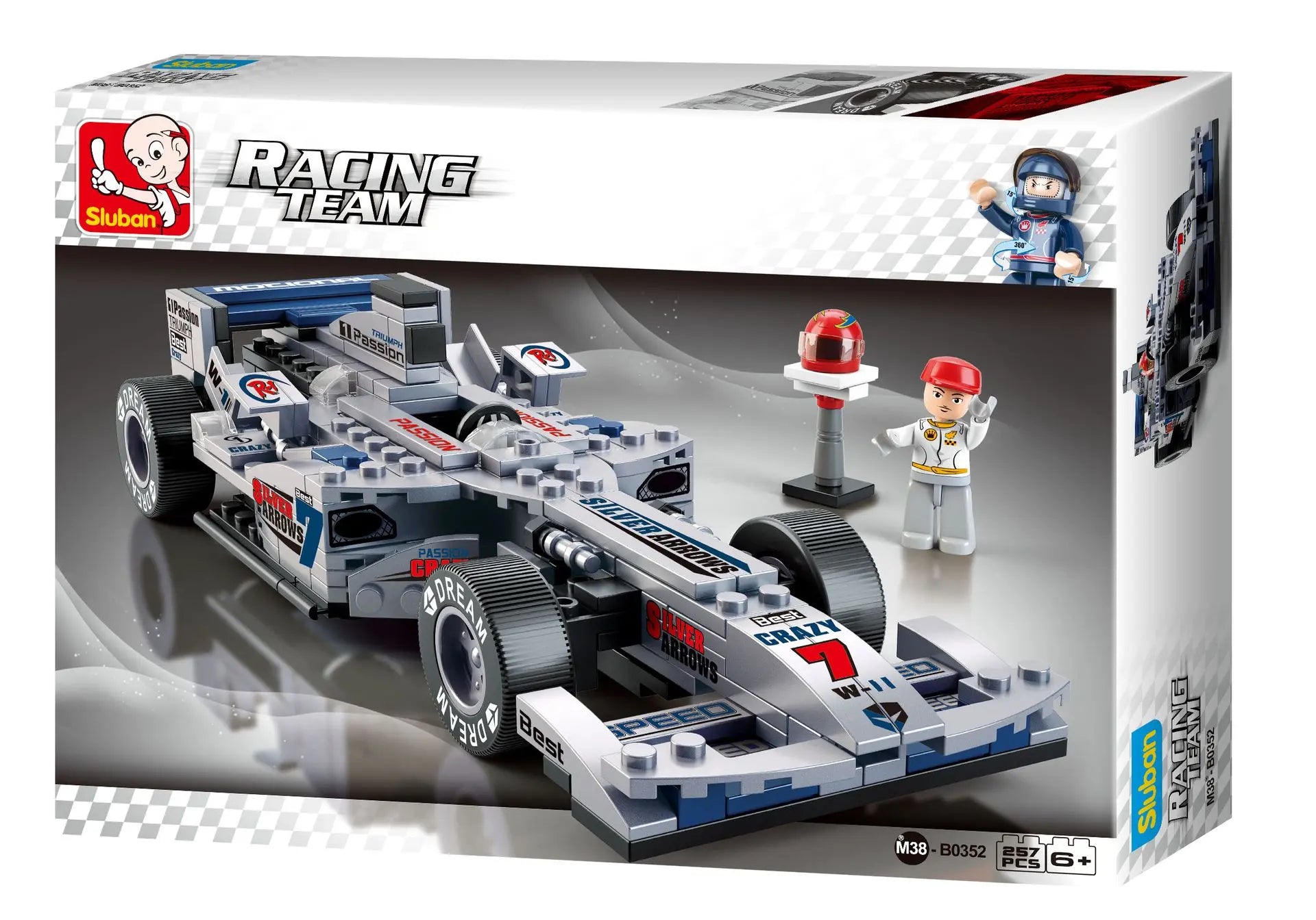 Sluban 1:24 Scale F1 Racing Car (M38-B0352)