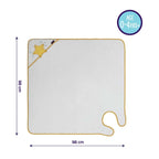 ClevaMama Bamboo Apron Towel Star pattern , size dimensions