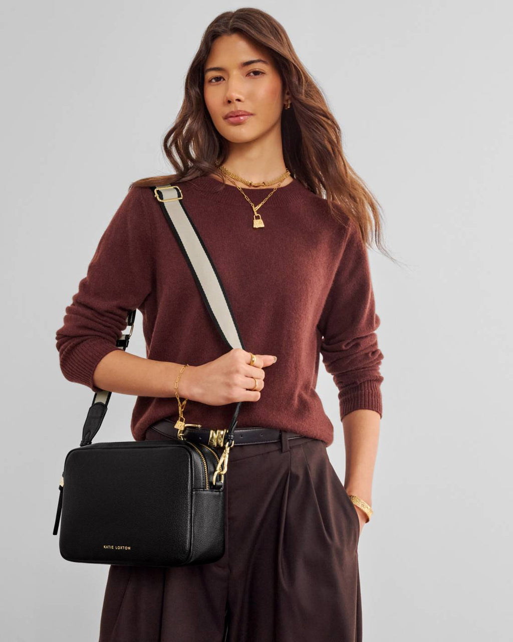 Lottie Large Crossbody Bag in Black - image 1