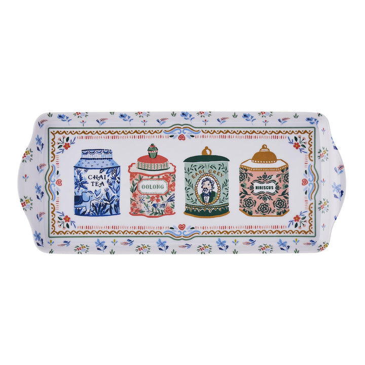 Tea Tins Tray - Small One Size in Multi - Flemings Department Store
