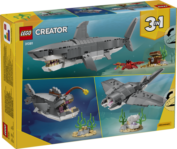LEGO Fierce Shark with a Treasure Chest 31381 – product image 3
