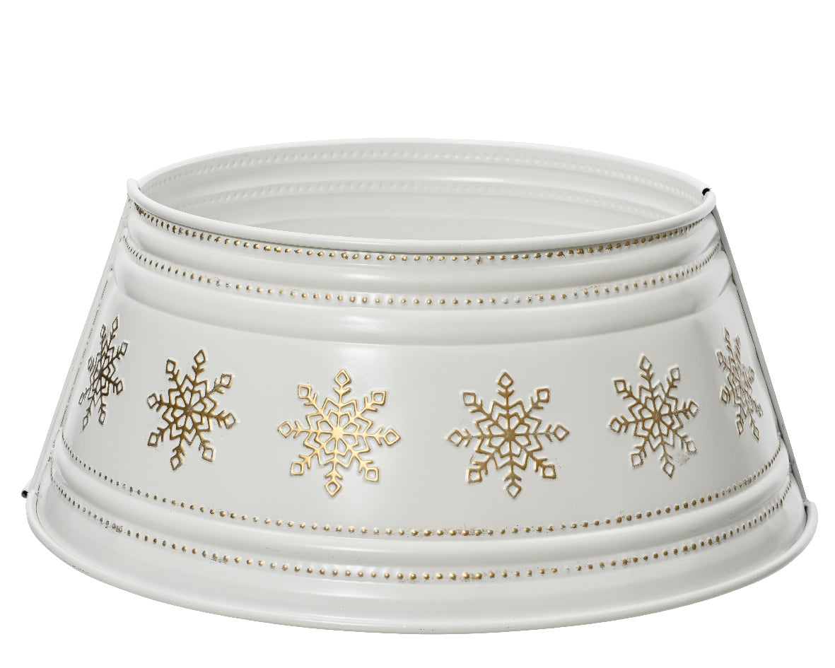 White gold Christmas tree collar ring