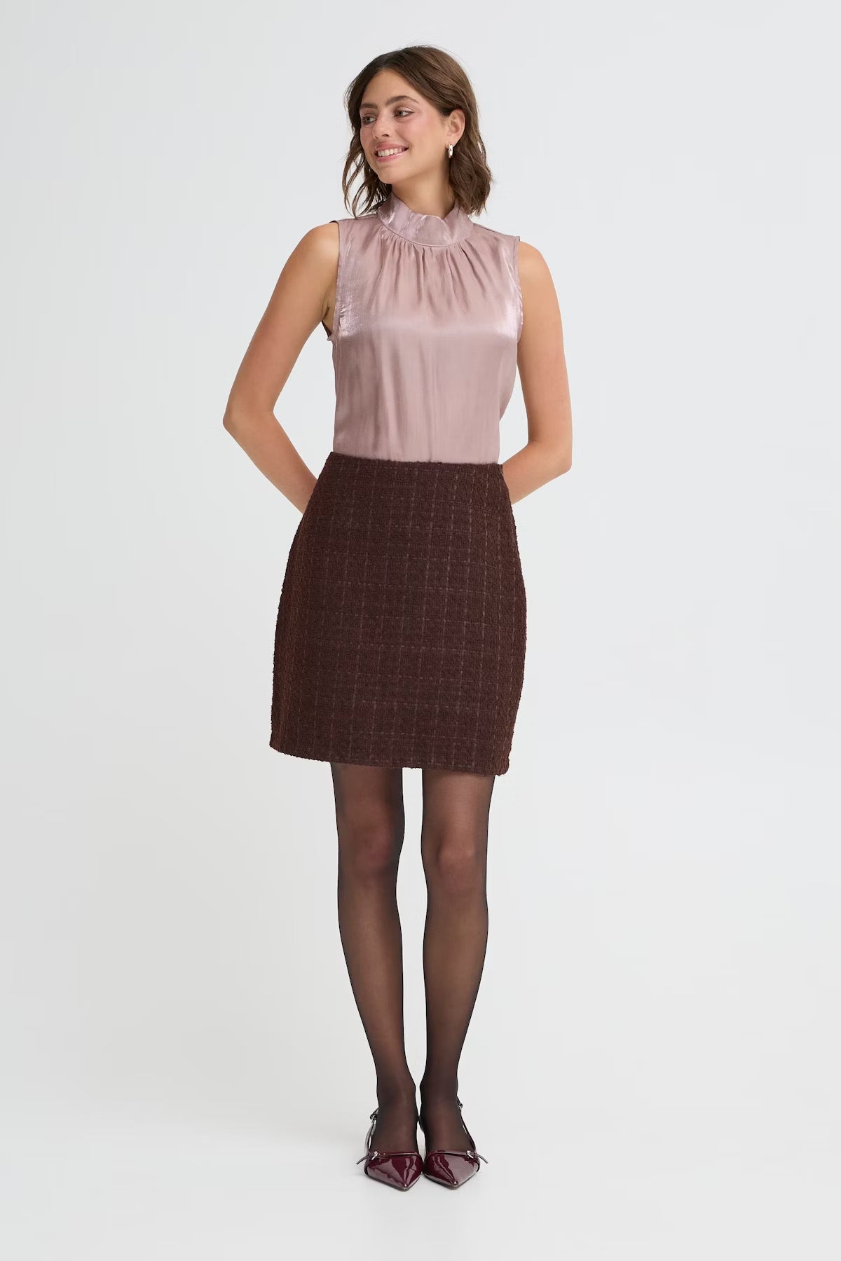 Fransa FRYOLANDA Blouse – Sleeveless Mock Neck Top