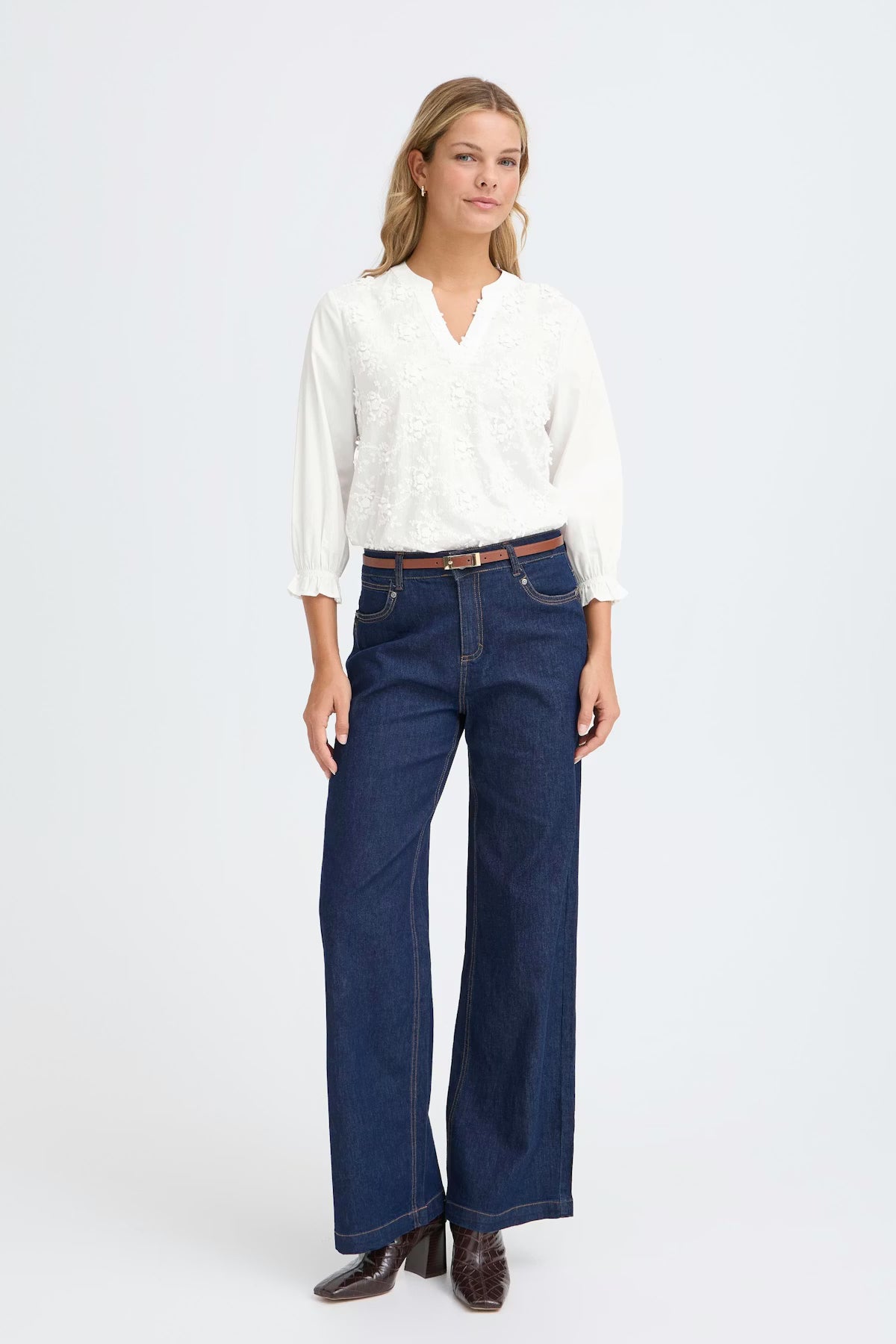 Fransa FROBBIE Blouse - Blanc de Blanc