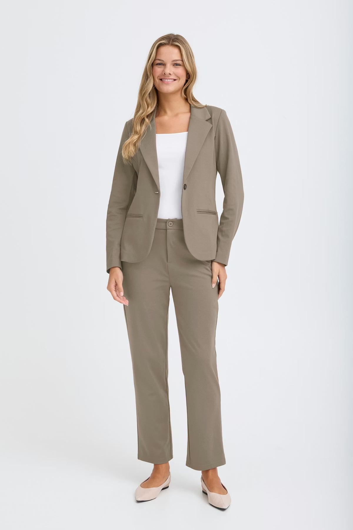 Fransa FRZablazer - Tailored Slim Fit Blazer (Smokey Olive)