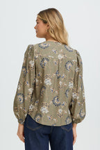 Fransa FRKALIA Blouse - Olive Floral