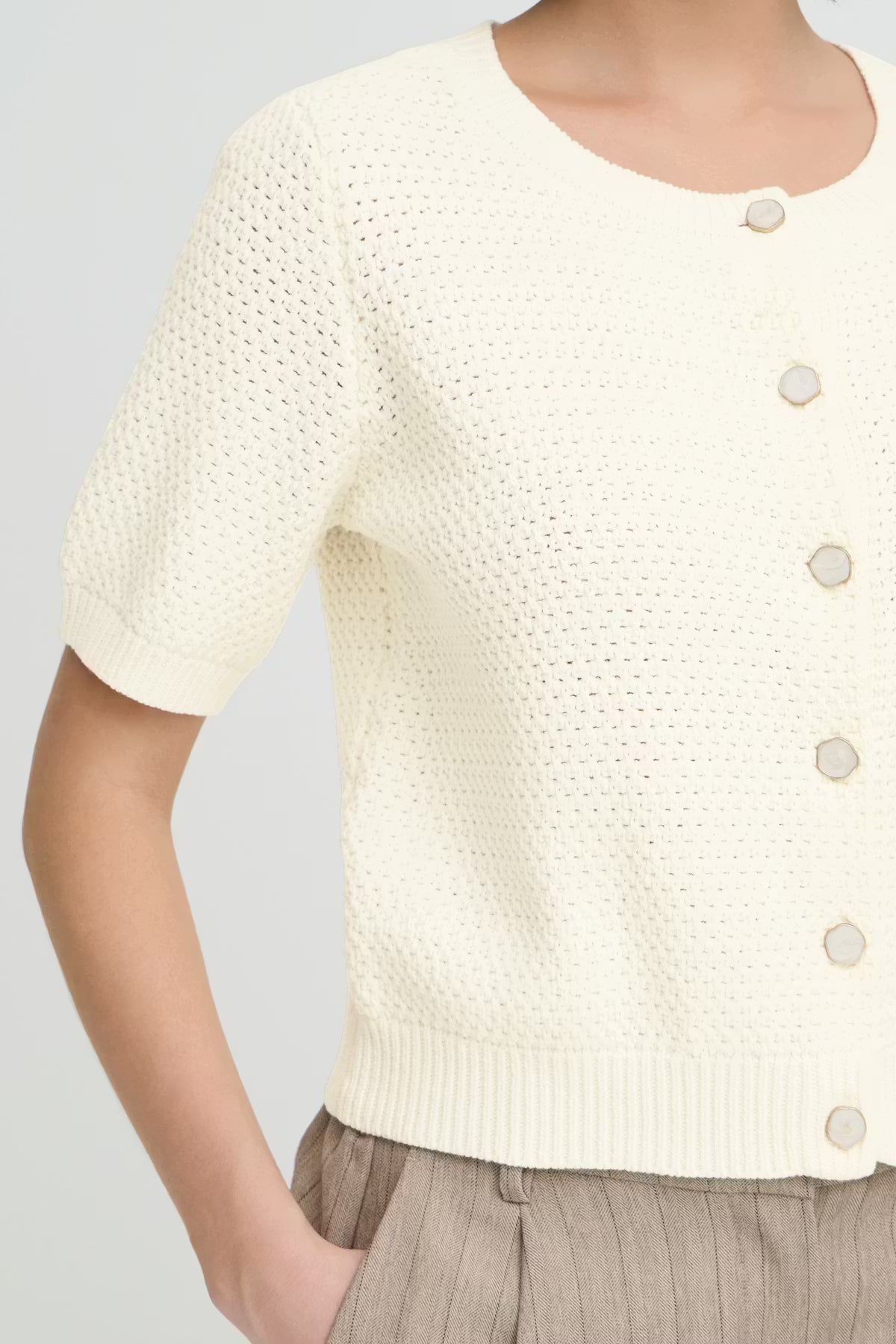 Fransa FRARALYN Pullover - Whisper White | Flemings Department Store