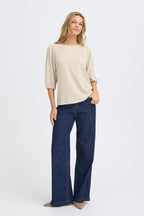 Fransa FRNIALA T-Shirt - Oxford Tann