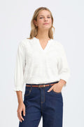 Fransa FROBBIE Blouse - Blanc de Blanc