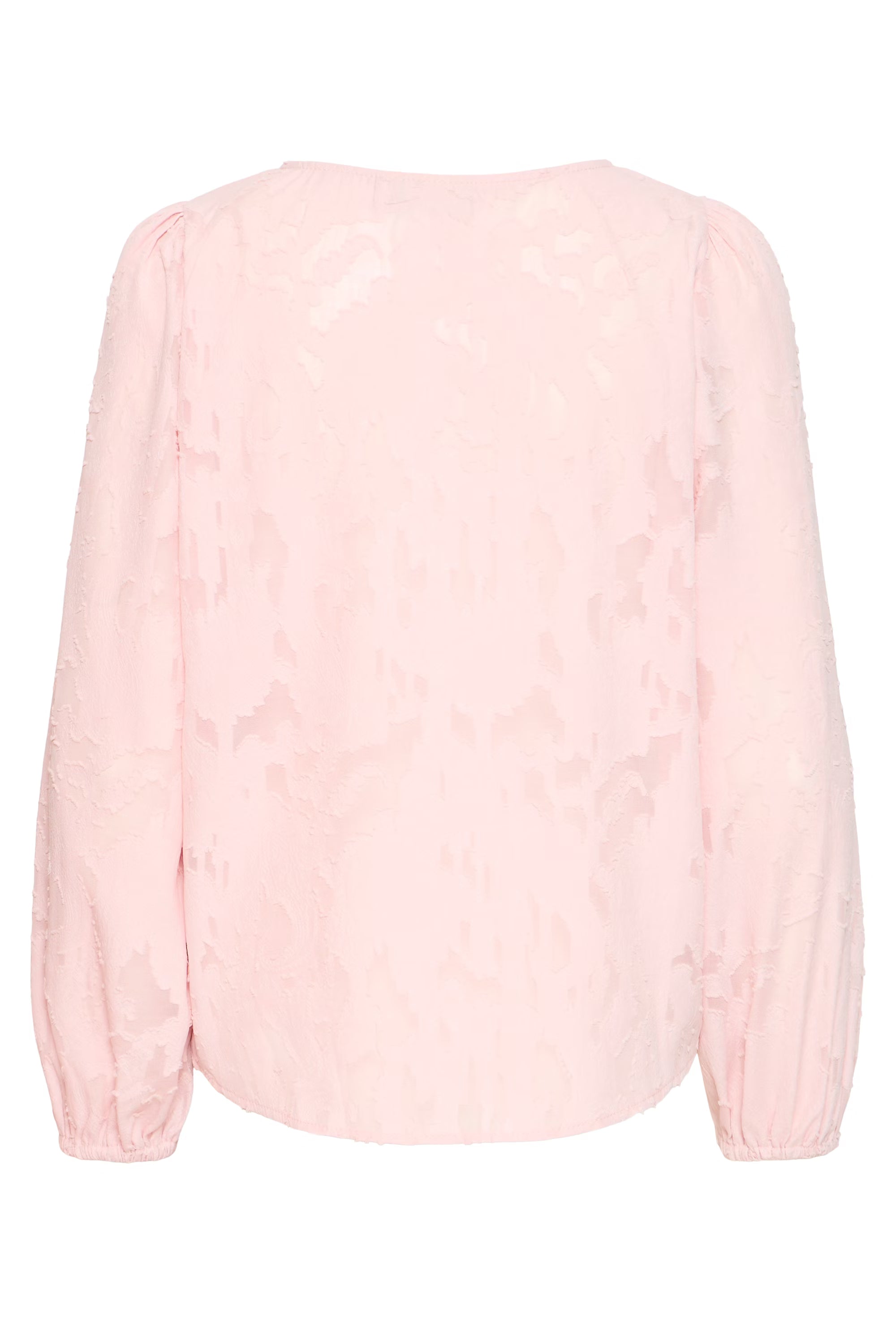 Fransa FRMERA Blouse – Sheer Textured Long Sleeve Top