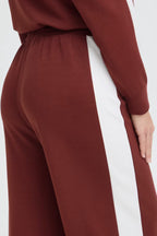 FRAURORA Trousers in Rum/Red - back view
