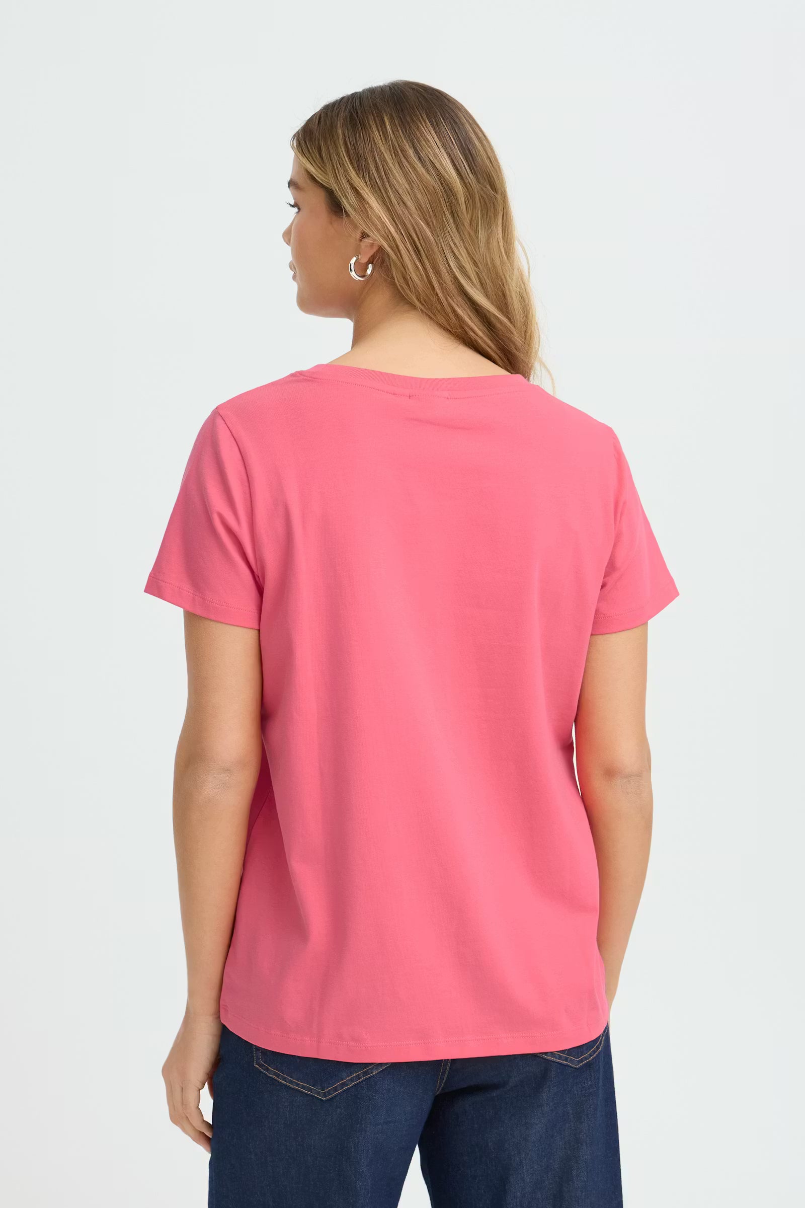 Fransa FRZASHOULDER T-shirt - Honeysuckle Pink