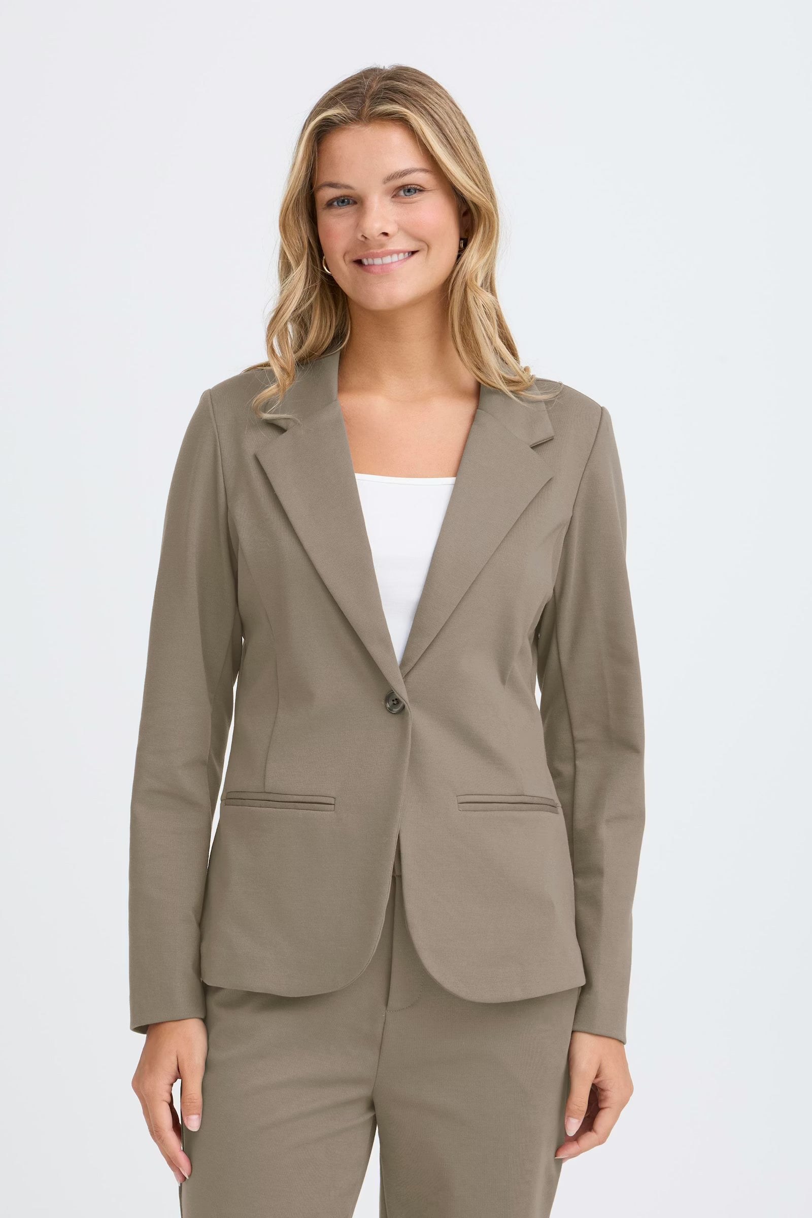 Fransa FRZablazer - Tailored Slim Fit Blazer (Smokey Olive)