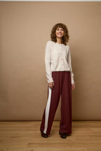 FRAURORA Trousers in Rum/Red - front full view
